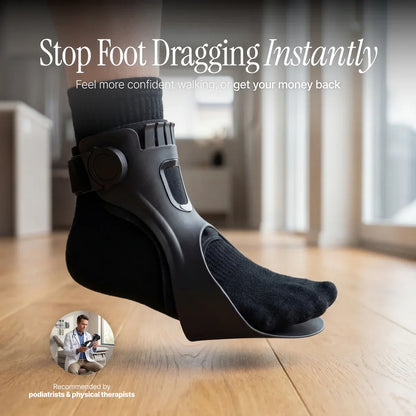 Adjustable Foot Drop Brace with Inflatable Liner