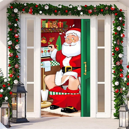🎅 Karácsony 2026 Bejárati Ajtó Dekoráció – Ünnepi Fény, Egyszerű Felszerelés, Időjárásálló 🎄