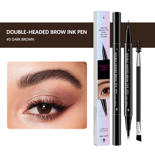 🔥💥Szemöldökceruza és kefe két véggel - 2 db/készlet