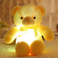 🧸Teddy mackó, színes LED-es világítás, puha játékok