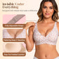 💕 Jelly Wireless Melltartó – Varrat Nélküli, Push-Up, Mély V-Nyákú, 9 Szín, S–3XL 🎀