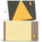 🧩Fa tangram táblás puzzle játék Montessori alakzat puzzle válogató játék Színes tangram oktatási mintás játék gyerekeknek🔺🔷