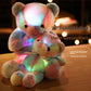 🧸Teddy mackó, színes LED-es világítás, puha játékok