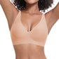 💕 Jelly Wireless Melltartó – Varrat Nélküli, Push-Up, Mély V-Nyákú, 9 Szín, S–3XL 🎀