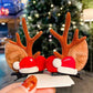 🎅Rénszarvas agancs karácsonyi hajcsatok