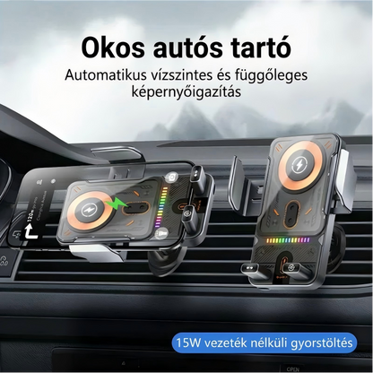 ⚡Új vezeték nélküli autós tartó gyorstöltés funkcióval