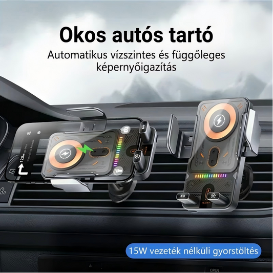 ⚡Új vezeték nélküli autós tartó gyorstöltés funkcióval