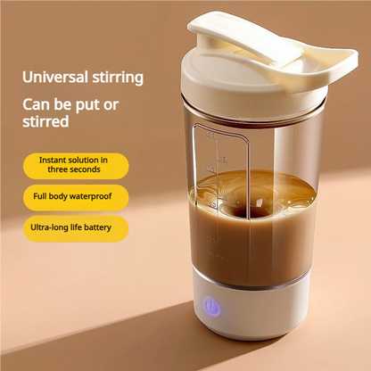 ⚡☕ Hordozható, többfunkciós, újratölthető, automatikus keverő kávéscsésze