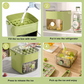 🧊Hordozható jégkockakészítő fedéllel és tárolódobozzal (48 kocka) 🥂❄️