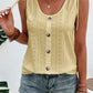 Laza, laza szabású, egyszínű, legény nyakú tankfelső