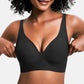 💕 Jelly Wireless Melltartó – Varrat Nélküli, Push-Up, Mély V-Nyákú, 9 Szín, S–3XL 🎀