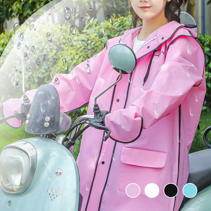 🔥👚 Újrafelhasználható esőkabát motorháztetővel (felnőtt modell)