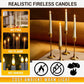 Dekoratív, lángmentes gyertyák távirányítóval