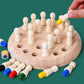 ♟️Montesszori Emlékezetfejlesztő Sakk - Agyfejlesztés 3 Éves Kortól, Fa Játék