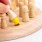 🌿♟️ Montesszori Emlékezetfejlesztő Sakk - Agyfejlesztés 3 Éves Kortól, Fa Játék 🧠✨