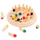 ♟️Montesszori Emlékezetfejlesztő Sakk - Agyfejlesztés 3 Éves Kortól, Fa Játék