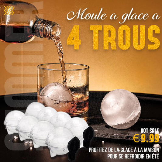 ✨3+3 ingyen❄️Négylyukú jégkocka-tálca