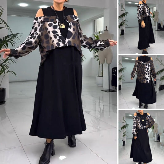 💐 Kivételes pánt nélküli ruha leopárdmintával【S-4XL】