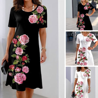 【S-3XL】👗Stílusos virágmintás ruha