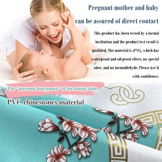 🥳🔥 Vízálló olajálló hímzett hímzett asztalterítők