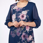 【S-4XL】🌺Női elegáns virágos nyomtatás kerek nyakú ruha