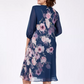 【S-4XL】🌺Női elegáns virágos nyomtatás kerek nyakú ruha