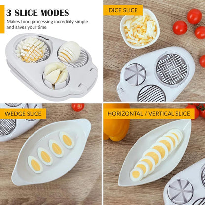 🔥2025 Forró eladás🥚 Multifunkcionális tojásszeletelő 3 az 1-ben