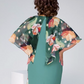 【S-4XL】🌺Elegáns hálós nyomtatott kerek nyakú ruha