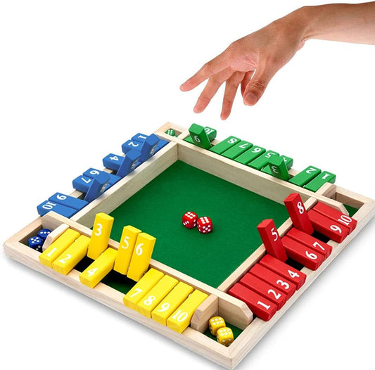 🔥SZÓRAKOSZTÓ CSALÁDI JÁTÉKOK – Shut The Box társasjáték🎲