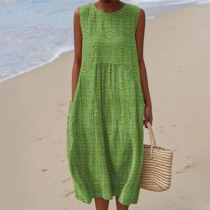 💕Női ujjatlan alkalmi ruha