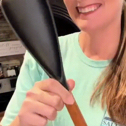 🔥Szilikon saláta spatula fa nyéllel🥗