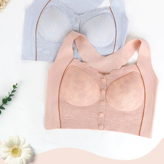 Női Kényelmes, Merevítő nélküli, Elöl Záródós Melltartó🌸