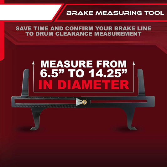 Fékpofa mérő vonalzó dupla skála