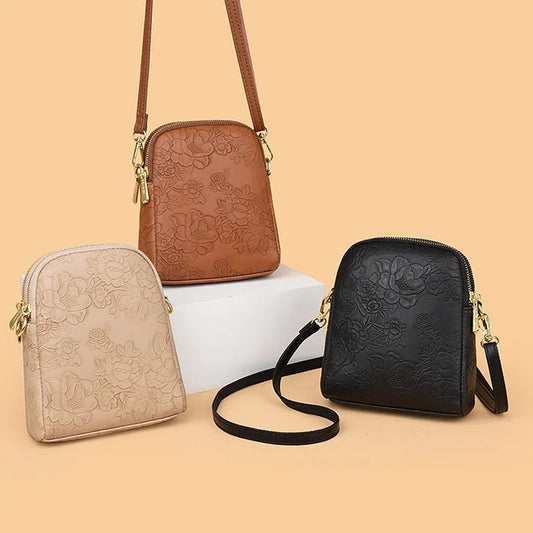 Elegáns virágos mini válltáska