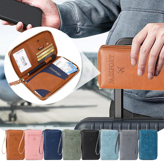 🧳2025-ben a turizmusnak elengedhetetlen✈️Többfunkciós RFID útlevél tárca