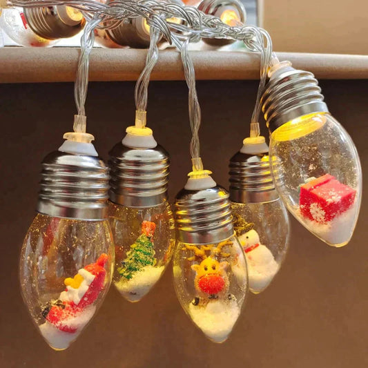 🎄Karácsonyi vintage dekorációs fényfüzér – LED-es fényfüzérek🎅