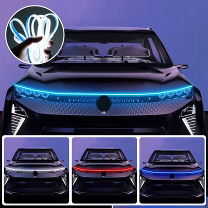 LED-es nappali menetjelző lámpák és díszvilágítás autókhoz – motorháztető és hűtőrács megvilágítás szkennelési funkcióval a motor beindításakor