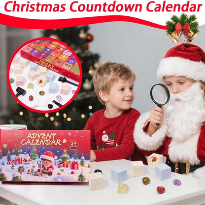 🎁A legjobb ajándék🎁24 napos geológiai felfedező adventi naptár készlet
