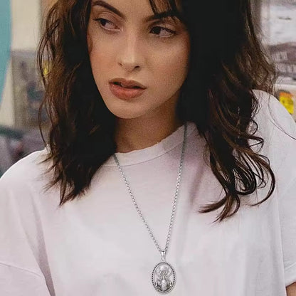 ✨ Holdfény Múzsa nyaklánc – 🌙 Vintage ovális medál a modern istennőnek 💫