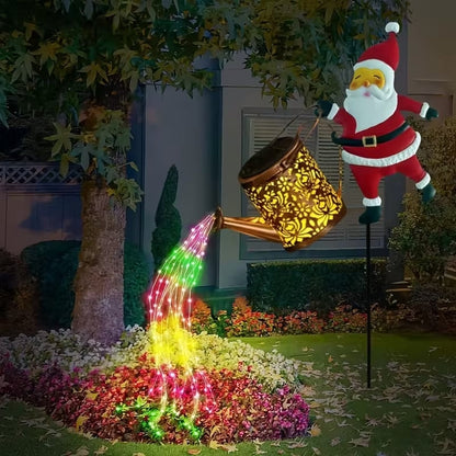 Varázsolj karácsonyi hangulatot! 🎅 Napenergiás Mikulás lámpa – Varázslatos fény önti el a kertet ünnepi csillogással. ✨