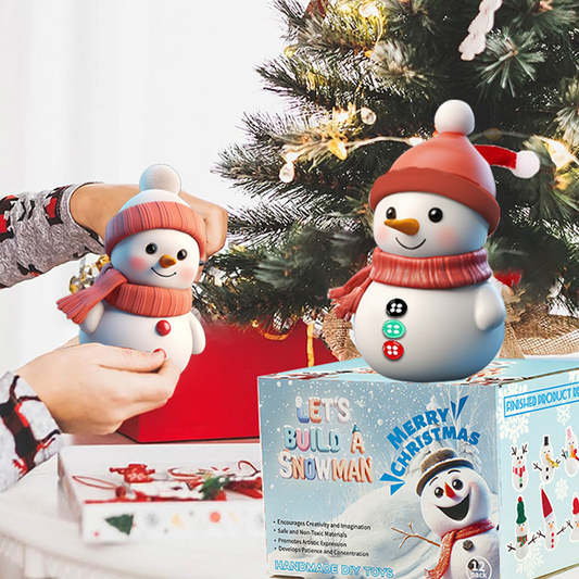 ☃️DIY karácsonyi hóember kézműves készletek gyerekeknek
