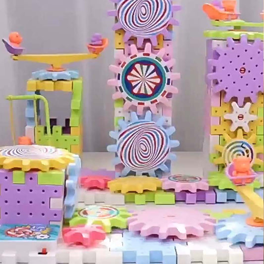 Gyerekeknek szóló DIY elektromos szerelvény építőelem-készlet