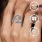 🥰 S925 Sterling Ezüst Kelta Csomós Nyitott Gyűrű 💍✨