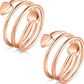 Adjustable Spiral Heart Copper Ring