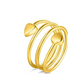 Adjustable Spiral Heart Copper Ring