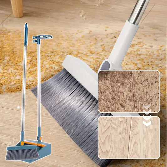 🧹✨Álló lapát és 180°-ban forgatható seprű készlet🏠
