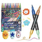 🎁🎨 24 Színű Kétvégű Csillámos Filctoll Készlet ✨🖊️
