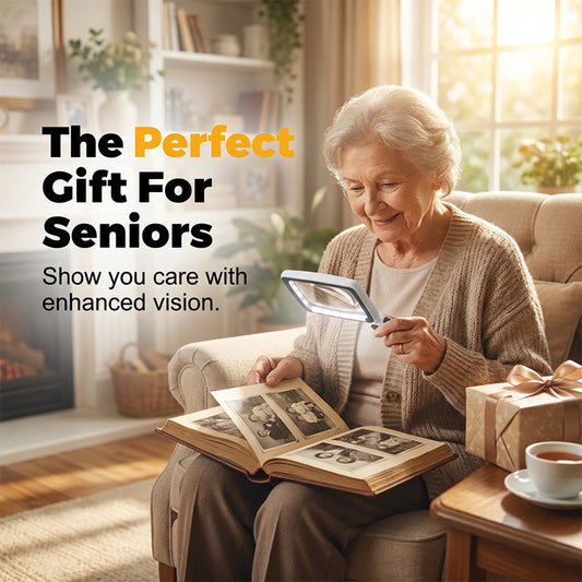 📖🔍 LED-es megvilágítású, összecsukható kézi nagyító 🌙