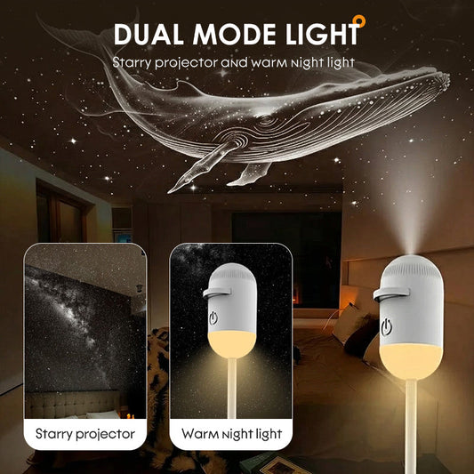 ✨🌌Csillagvetítő és éjszakai lámpa 💡