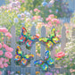 🦋 Fémből készült, pillangó alakú faldekoráció ✨——🌳 Kültéri dekoráció
